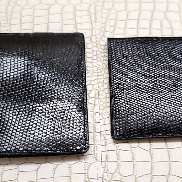 Super Rare Vintage Lizard Dunhill Bi-Fold Wallet&Card Holder - Picture 2 of 16